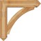 Ekena Millwork Thorton Arts and Crafts Rough Sawn Bracket w/ Offset Brace, Western Red Cedar, 8"W x 36"D x 36"H BKT0806X36X36THR03RWR - alternate 4